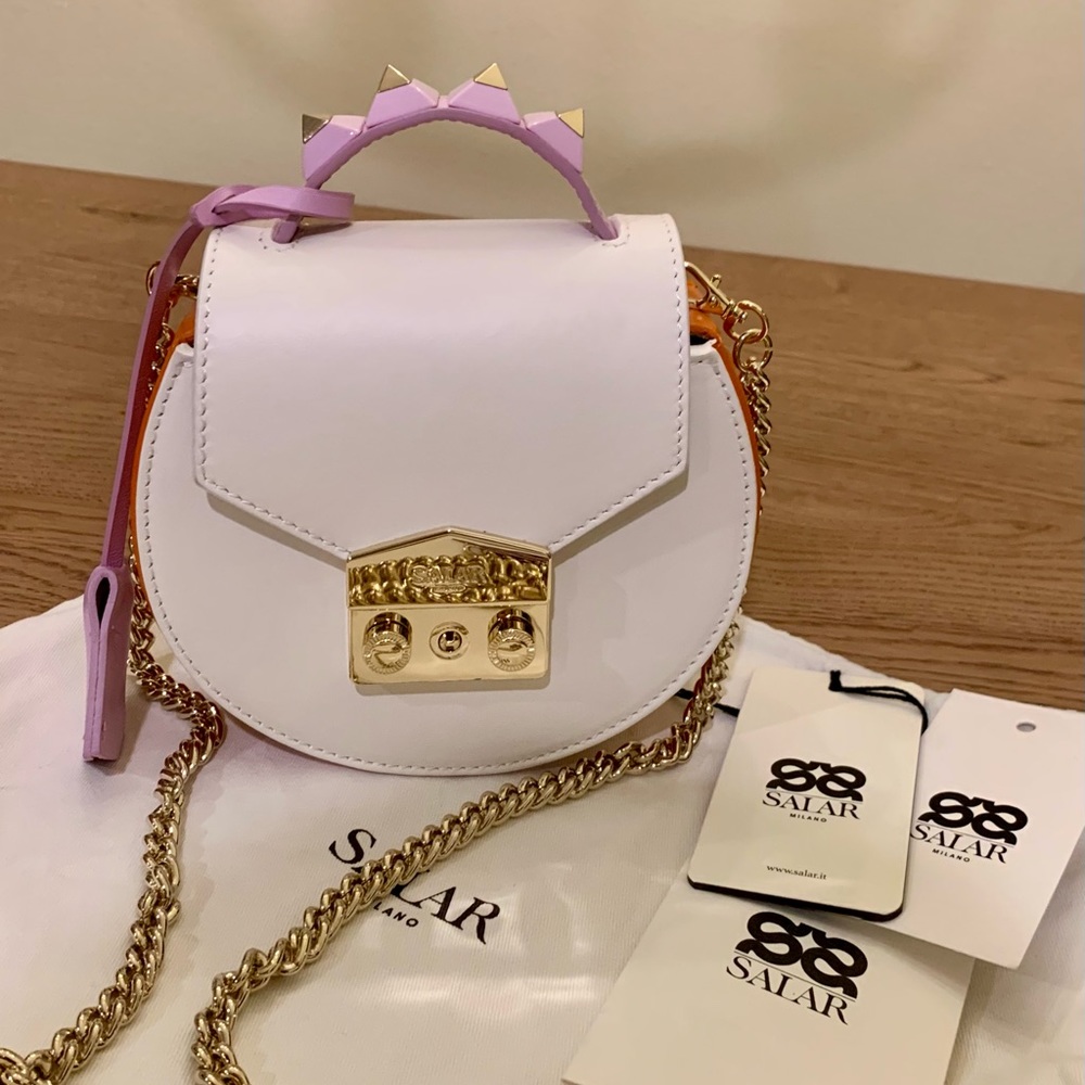 Salar Milano Carol Multi Bag Milk Tangerine Lilac